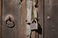 Old locks and doors with latches