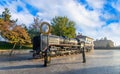 Old Locomotive front of the Gaziantep Railway Station Royalty Free Stock Photo