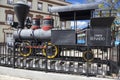 Old Locomotive Railroad Steam Engine Model Exhibit Outdoor Rail Museum Camaguey Cuba Royalty Free Stock Photo
