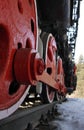 Old locomotive wheel Royalty Free Stock Photo