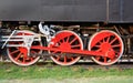 Old locomotive wheel Royalty Free Stock Photo