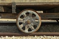 Old Locomotive wheel Royalty Free Stock Photo