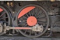 Old locomotive wheel Royalty Free Stock Photo