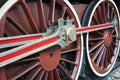 Old locomotive wheels Royalty Free Stock Photo