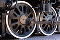 Old locomotive wheels Royalty Free Stock Photo