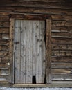 Old Log Cabin Door Royalty Free Stock Photo