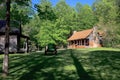 Old log cabin in the forest Royalty Free Stock Photo