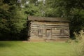 Old log cabin sitting all alone Royalty Free Stock Photo