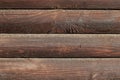 Old log cabin wood wall background Royalty Free Stock Photo