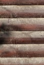 Old log cabin wood wall background Royalty Free Stock Photo