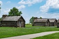 Cabins of Muhlenberg`s Brigade at Valley Forge Royalty Free Stock Photo
