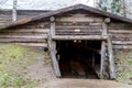 Old log dug house Royalty Free Stock Photo