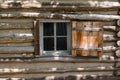 Old Log House Window Royalty Free Stock Photo
