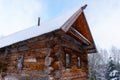 Old log peasant hut Royalty Free Stock Photo