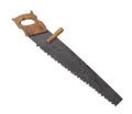 Old log saw isolated. Royalty Free Stock Photo
