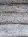Old logs background, wall of wooden Brown logs Royalty Free Stock Photo