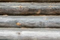 Old logs. Wooden texture, background. Old wood. A log wall. Wall from old logs. Rustic log wall. Planed Wood Royalty Free Stock Photo