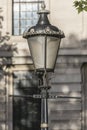 Old London gas lamp near Trafalgar Square
