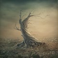 Old lonely tree Royalty Free Stock Photo