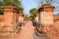 Old temple walkway Royalty Free Stock Photo