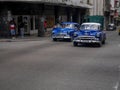 Old but looking new shiny green car in Cuba