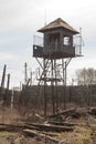 Observation tower in an abandoned prison