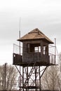 Observation tower in an abandoned prison