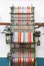 Old loom used to do towels. I Royalty Free Stock Photo