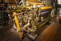 Old Loom in weaving shed Royalty Free Stock Photo