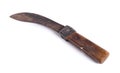 Old machete isolated on white background Royalty Free Stock Photo