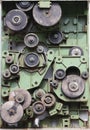 Gears of an Old machine Royalty Free Stock Photo