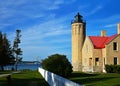 Old Mackinac Point Lighthouse, Mackinac City Michigan Royalty Free Stock Photo