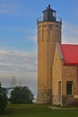 The Old Mackinac Point Lighthouse Mackinaw City Michigan Royalty Free Stock Photo