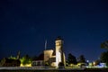 Old Mackinac Point Lighthouse at Night Royalty Free Stock Photo