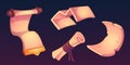 Old magic parchment paper scroll game ui icon