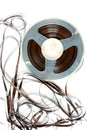 Old magnetic tape reel Royalty Free Stock Photo