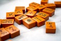 Old Mah Jongg tiles Royalty Free Stock Photo