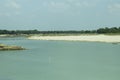 Old mahasasana on the small Gorai of the river in a smallest country Royalty Free Stock Photo