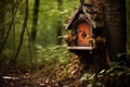 an old mailbox containing a small, rustic treasure