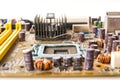Old mainboard Royalty Free Stock Photo