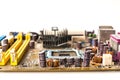 Old mainboard Royalty Free Stock Photo