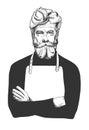 Old man in apron