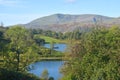 Old Man of Coniston above Tarn Hows Royalty Free Stock Photo