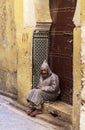 A old man in Fes, Morocco Royalty Free Stock Photo