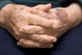 Old man hands Royalty Free Stock Photo