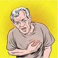 The old man with a heart attack