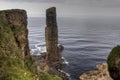 The Old Man of Hoy, sea stack in Orkney, Scotland Royalty Free Stock Photo