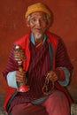 Old man - Kyichu Lhakhang - Paro - Bhutan