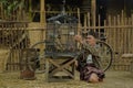 An old man and the little bird, Yogyakarta, Indonesia, September 24 2022