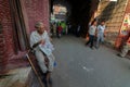 Old man at Dehli Gate, Lahore Royalty Free Stock Photo